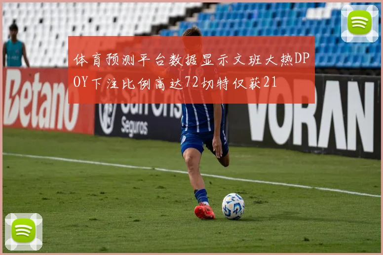 体育预测平台数据显示文班大热DPOY下注比例高达72切特仅获21